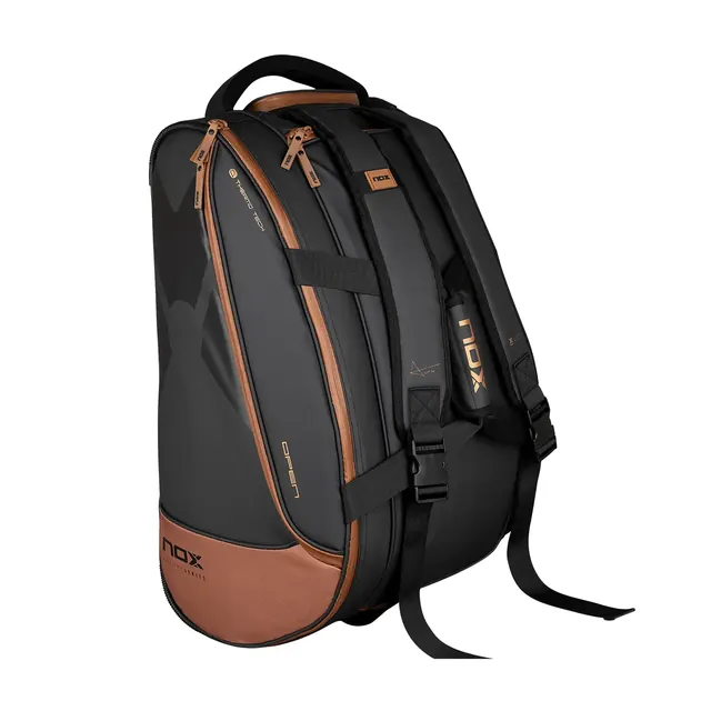 NOX LUXURY OPEN SERIES BLACK/BROWN PADEL BAG
