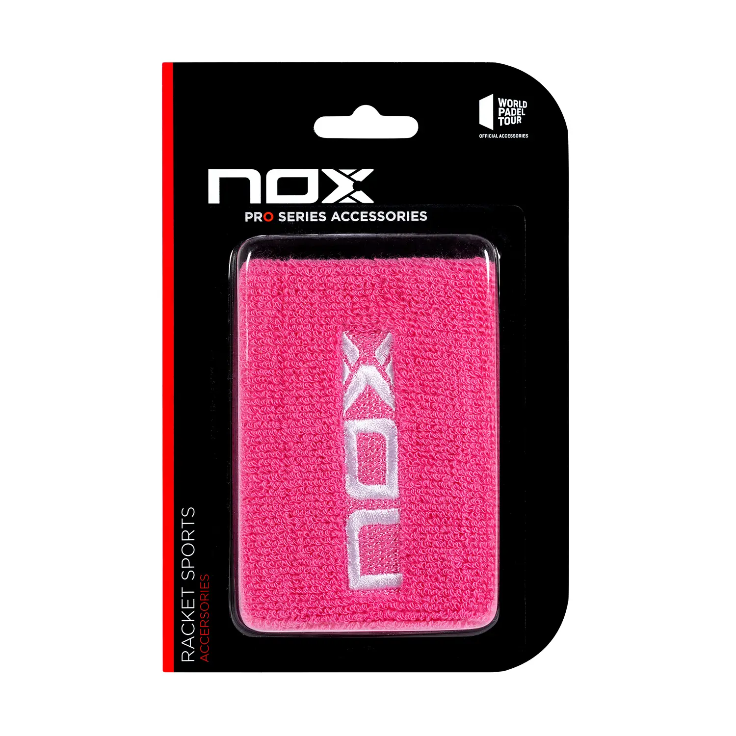 NOX BLISTER WRISTBAND 2 pcs. PINK (WHITE LOGO)
