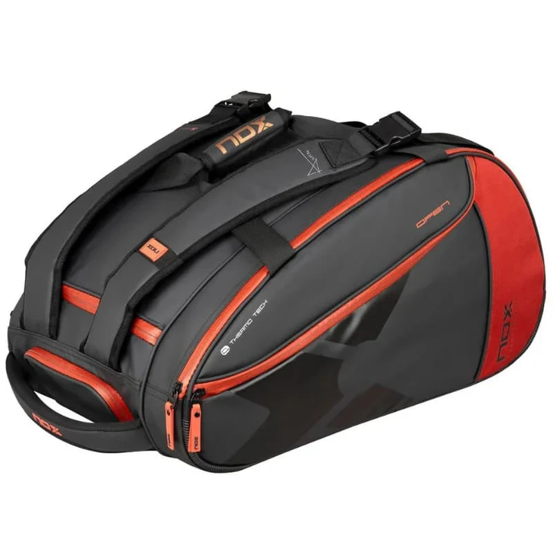 NOX LUXURY OPEN SERIES BLACK/RED PADEL BAG
