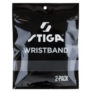 STIGA WRISTBAND SMALL BLACK 2-P
