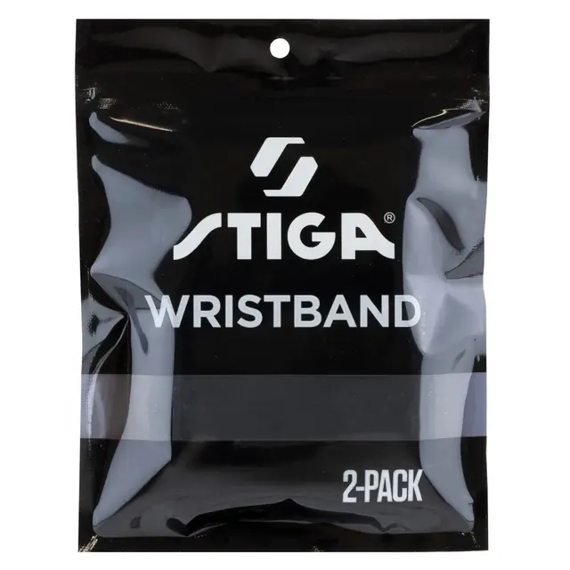 STIGA WRISTBAND SMALL BLACK 2-P