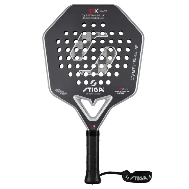 STIGA PADEL RACKET 18K X HARD CYBER SHAPE