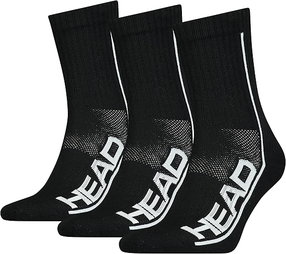 HEAD PERFORMANCE SHORT CREW 3P UNISEX(black)