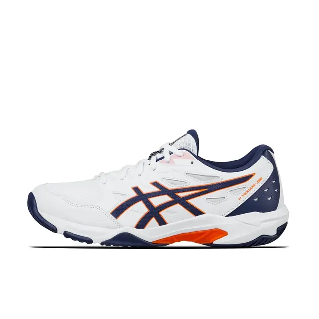 ASICS MEN GEL ROCKET 11 WHITE WIDE INDIGO FOG