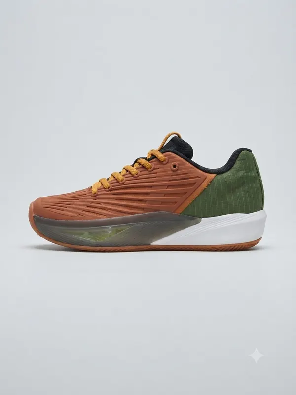 UNIQUE PRO UN4 SHOES  DARK YELLOW DARK GREEN