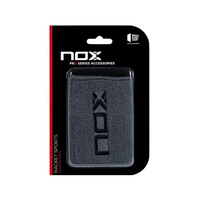 NOX BLISTER WRISTBAND 2 pcs GREY (LOGO IN BLACK)