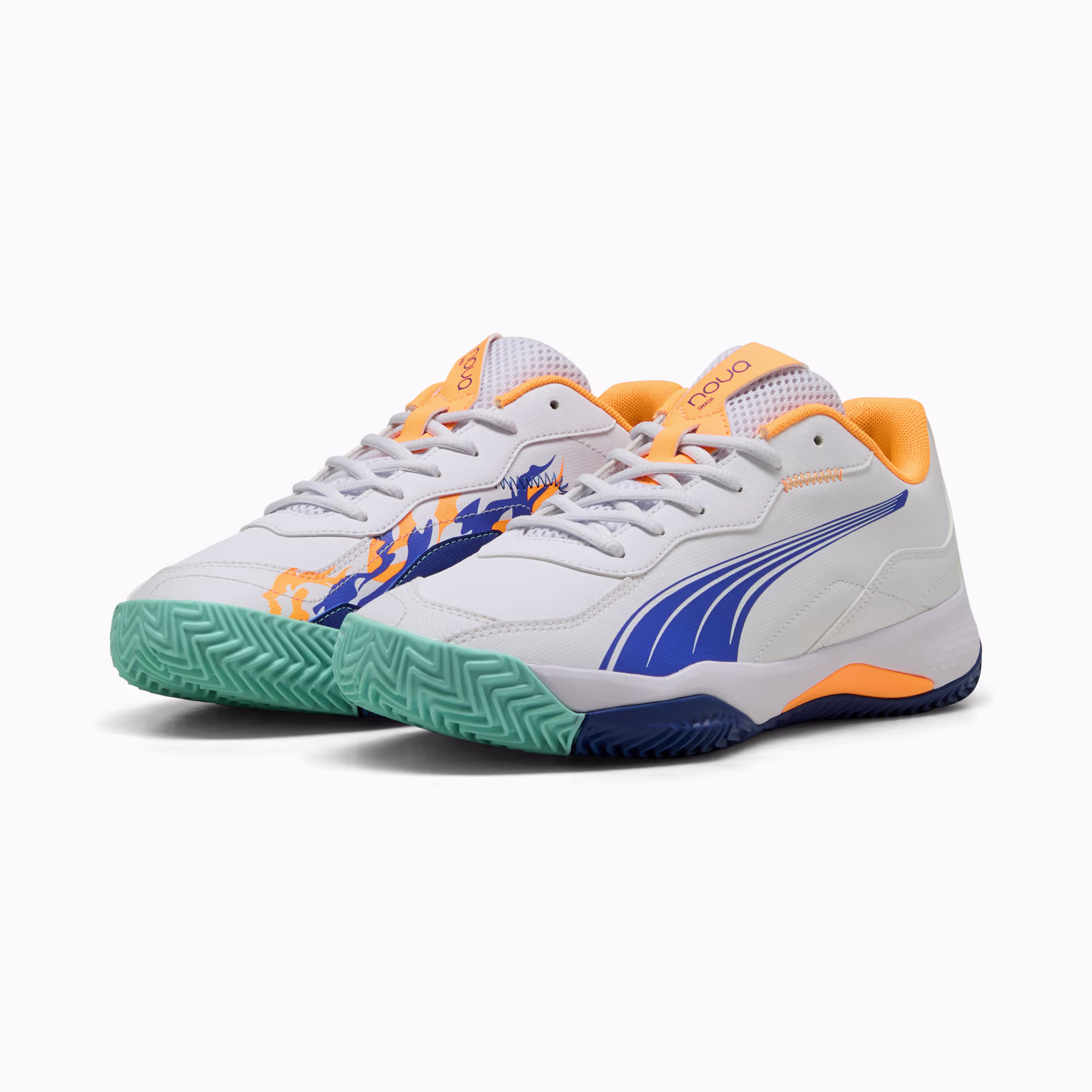 PUMA MEN NOVA SMASH WHITE VIVID BLUE HEAT