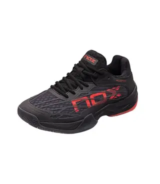 NOX CALZADO AT10 LUX NEGRO ROJO