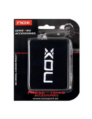 NOX BLISTER WRISTBAND 2 pcs. BLACK (WHITE LOGO)