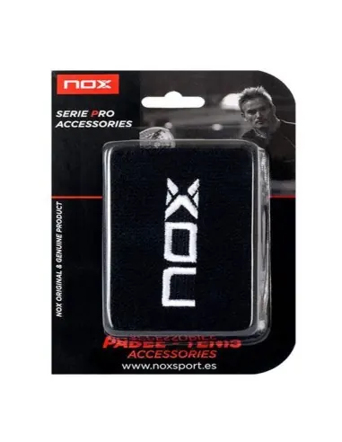 NOX BLISTER WRISTBAND 2 pcs. BLACK (WHITE LOGO)