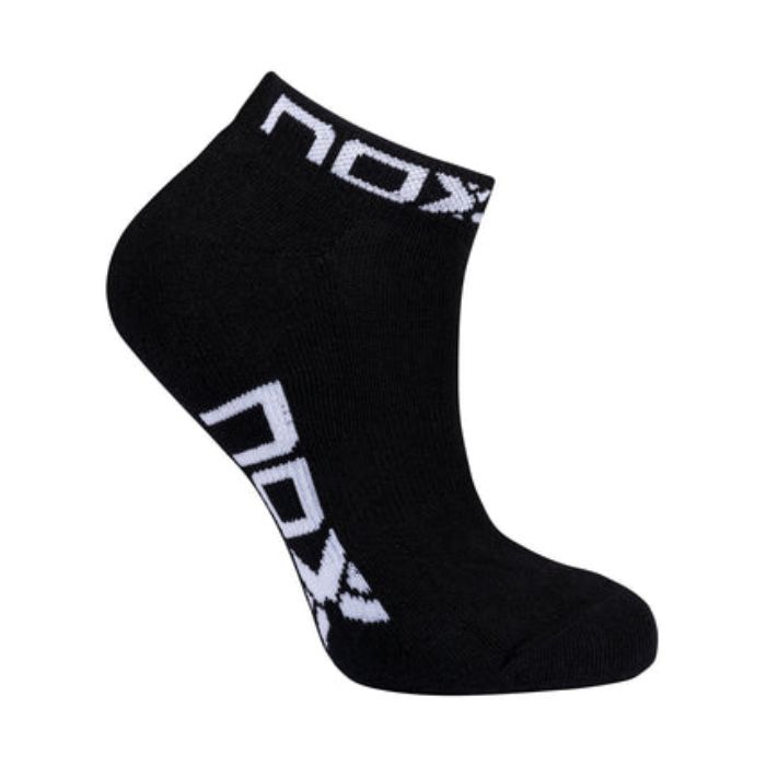 NOX BOLSA CALCETINES TOBILLEROS MUJER NEGRO LOGO BLANCO