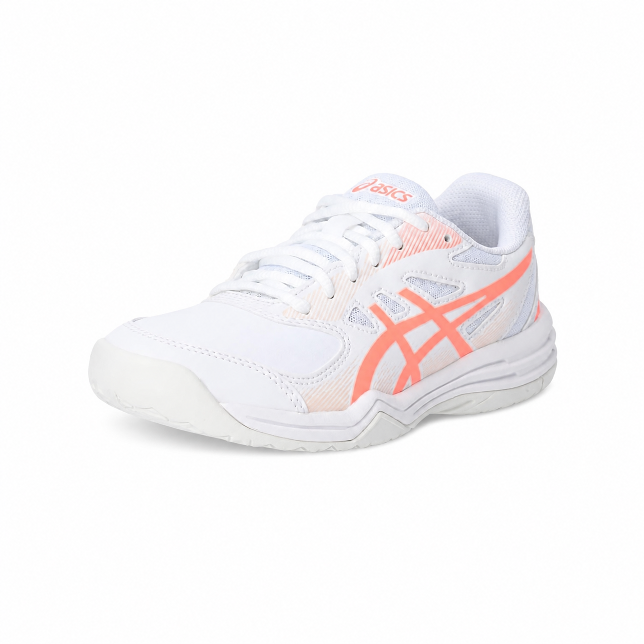 ASICS WOMEN COURT SLIDE 3 WHITE SUN CORAL