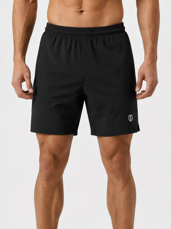 UNIPRO MEN-ELITE WOVEN SHORTS-BLACK