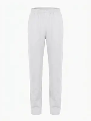 UNIPRO WOMEN-OPEN HEM SWEAT PANTS-WHITE