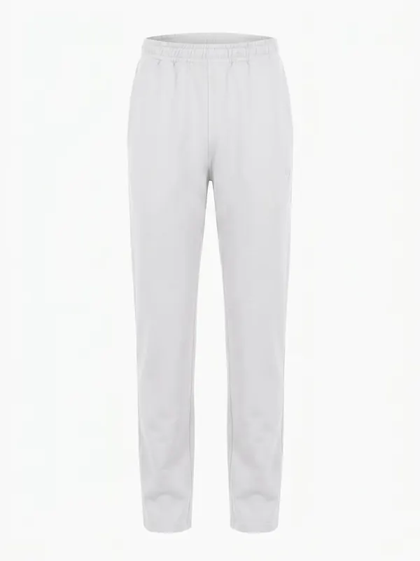 UNIPRO WOMEN-OPEN HEM SWEAT PANTS-WHITE