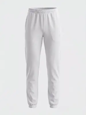 UNIPRO WOMEN-CLOSED HEM SWEAT PANTS-WHITE
