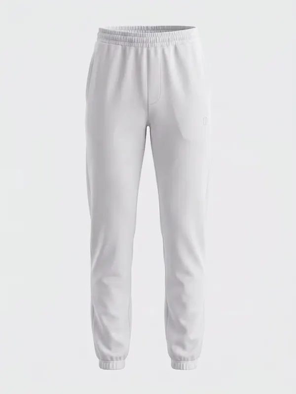 UNIPRO WOMEN-CLOSED HEM SWEAT PANTS-WHITE