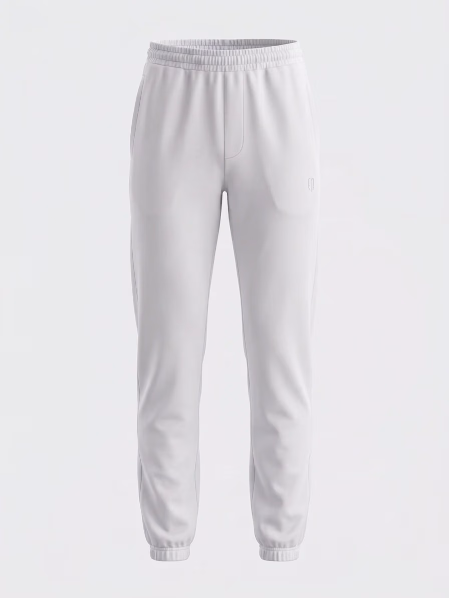 UNIPRO WOMEN-CLOSED HEM SWEAT PANTS-WHITE