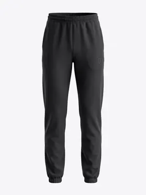UNIPRO WOMEN-CLOSED HEM SWEAT PANTS-BLACK