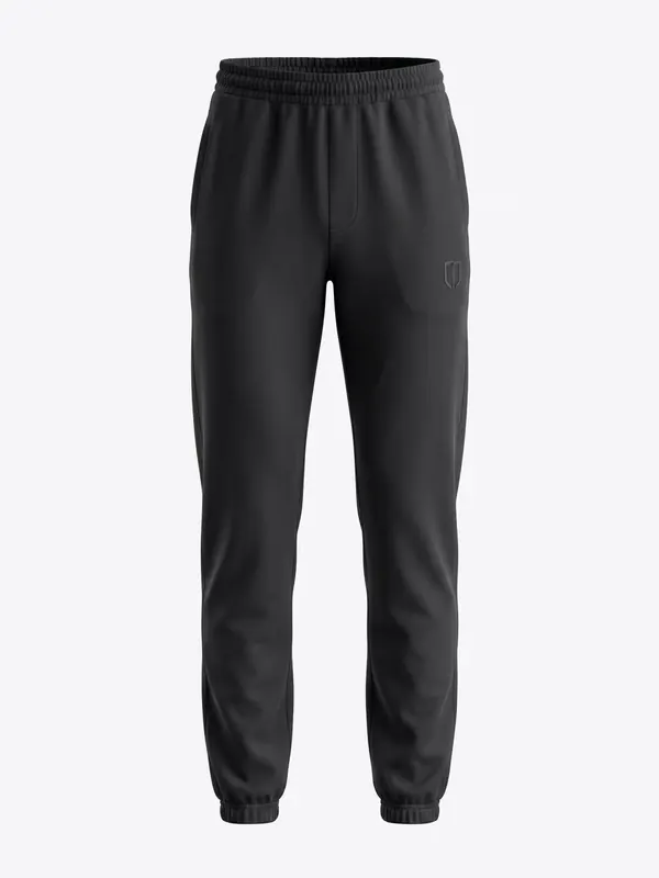 UNIPRO WOMEN-CLOSED HEM SWEAT PANTS-BLACK
