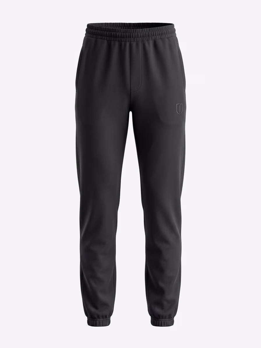 UNIPRO WOMEN-CLOSED HEM SWEAT PANTS-BLACK