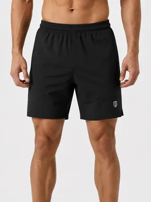 UNIPRO MEN-ELITE 7 INCHES WOVEN SHORTS-BLACK