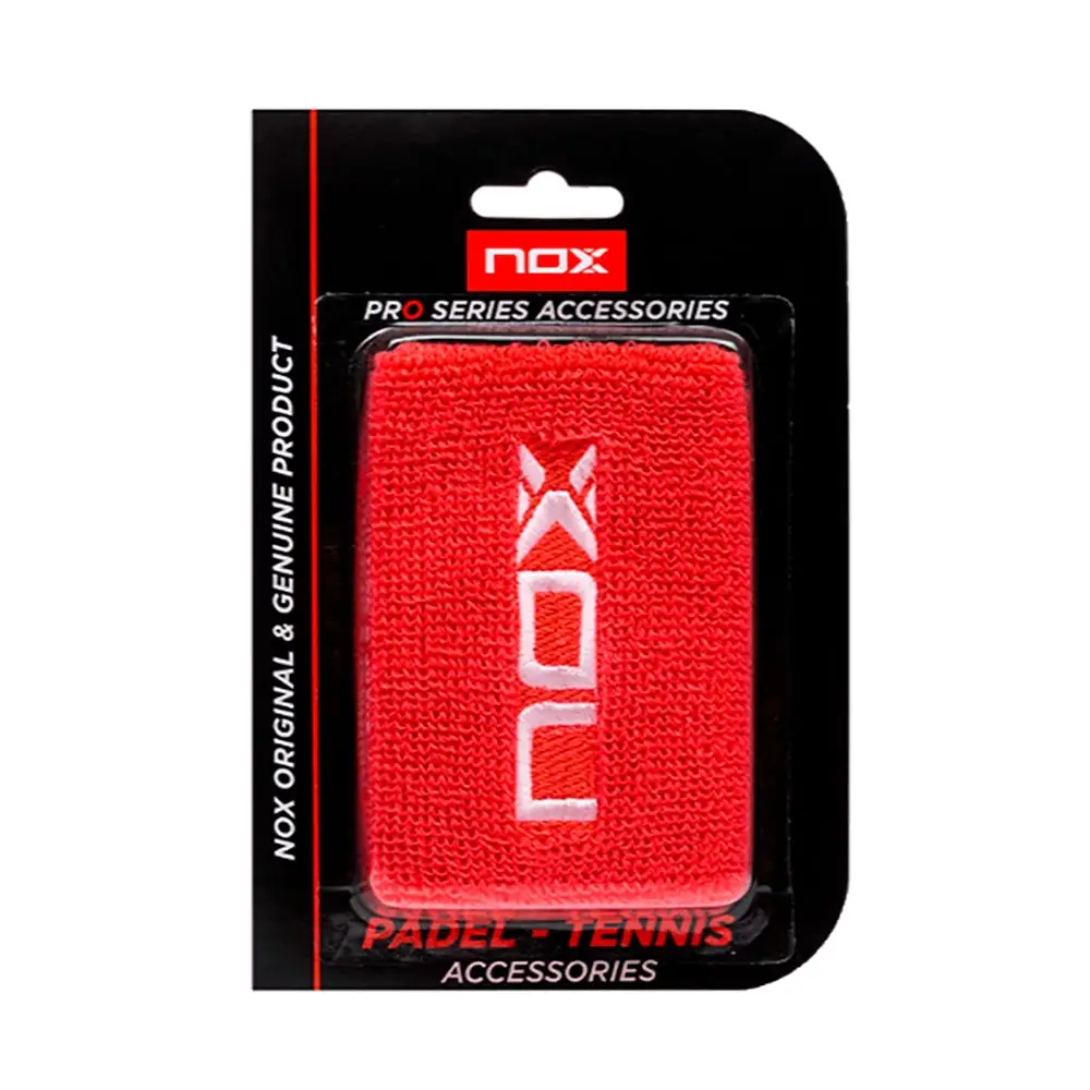 NOX BLISTER WRISTBAND 2 pcs. RED (WHITE LOGO)