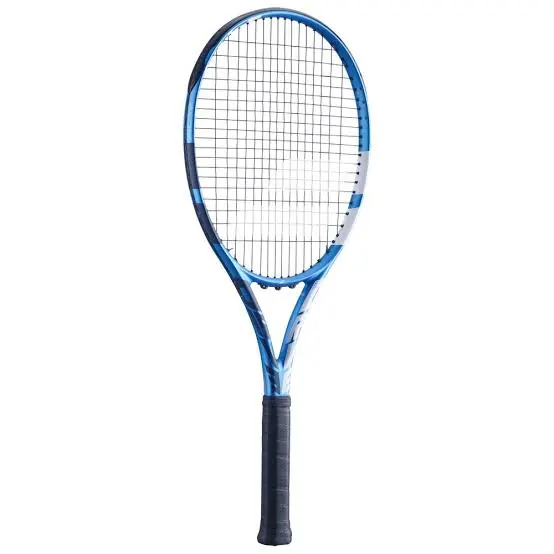 BABOLAT EVO DRIVE WHITE STRUNG WHITE BLUE 270 GR