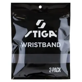 STIGA WRISTBAND LARGE BLACK 2-P