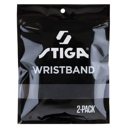 STIGA WRISTBAND LARGE BLACK 2-P