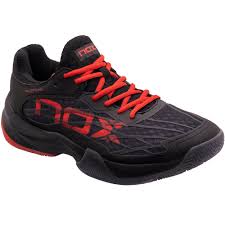 NOX CALZADO AT10 LUX NEGRO ROJO
