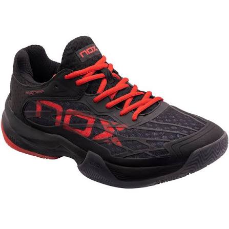 NOX CALZADO AT10 LUX NEGRO ROJO