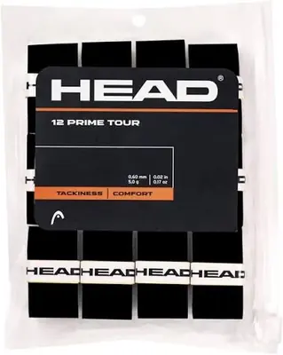 HEAD PRIME TOUR 12 PCS PACK OVERGRIP BLACK