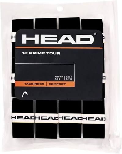 HEAD PRIME TOUR 12 PCS PACK OVERGRIP BLACK