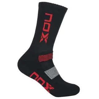 NOX MEN TECHNICAL SOCKS MID LENGTH BLACK RED LOGO
