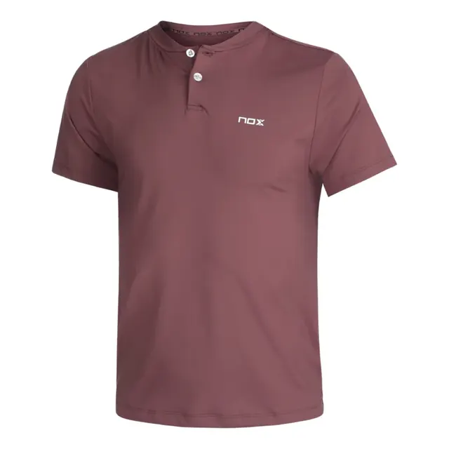 NOX MENS POLO SHIRT PRO RED BROWN