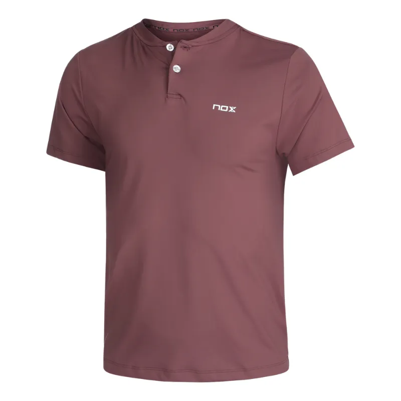 NOX MENS POLO SHIRT PRO RED BROWN