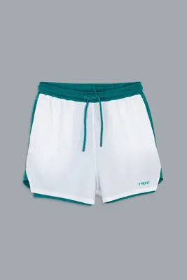 NOX MENS PRO WHITE/IVY GREEN SHORT