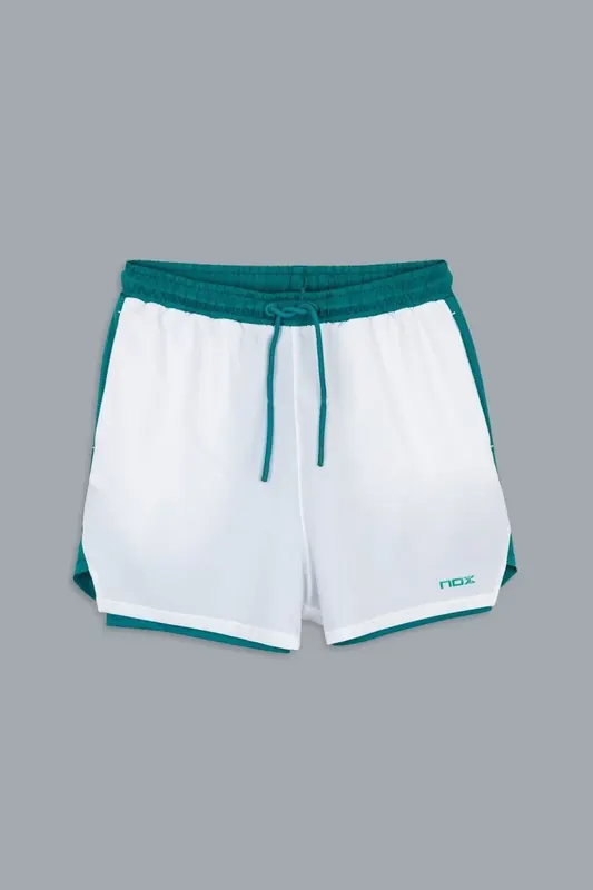 NOX MENS PRO WHITE/IVY GREEN SHORT