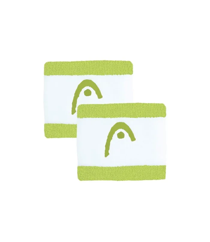 HEAD WRISTBAND STRIPED LEMON WHITE 2.5