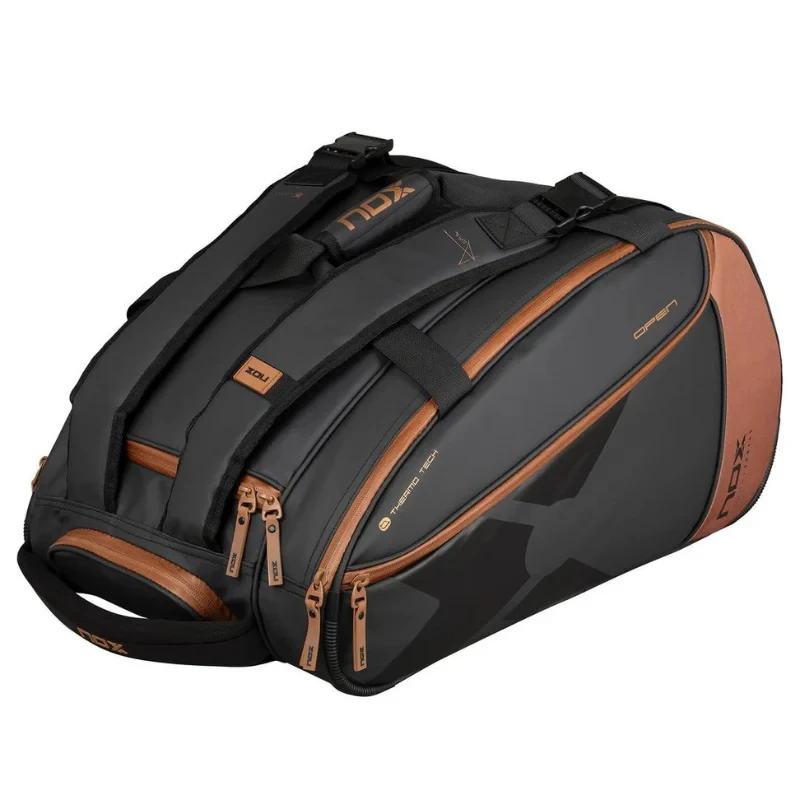 NOX LUXURY OPEN SERIES BLACK/BROWN PADEL BAG