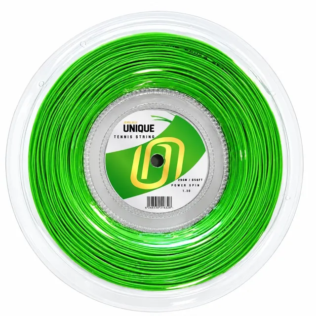 UNIQUE TENNIS STRING POWER SPIN 1.30 GREEN