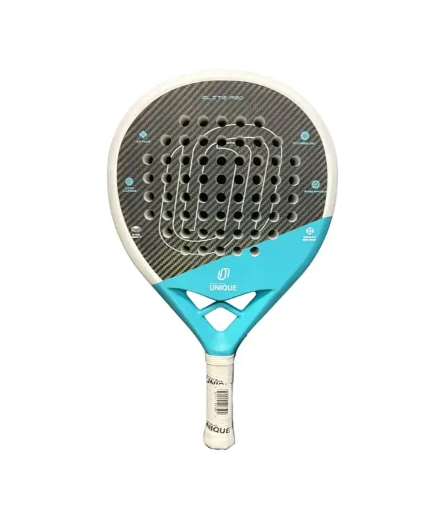 UNIQUE PADEL RACKET BLACK BLUE WHITE