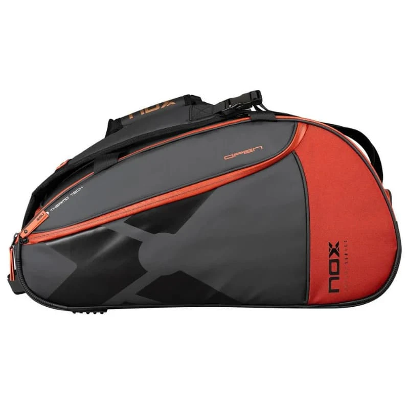 NOX LUXURY OPEN SERIES BLACK/RED PADEL BAG