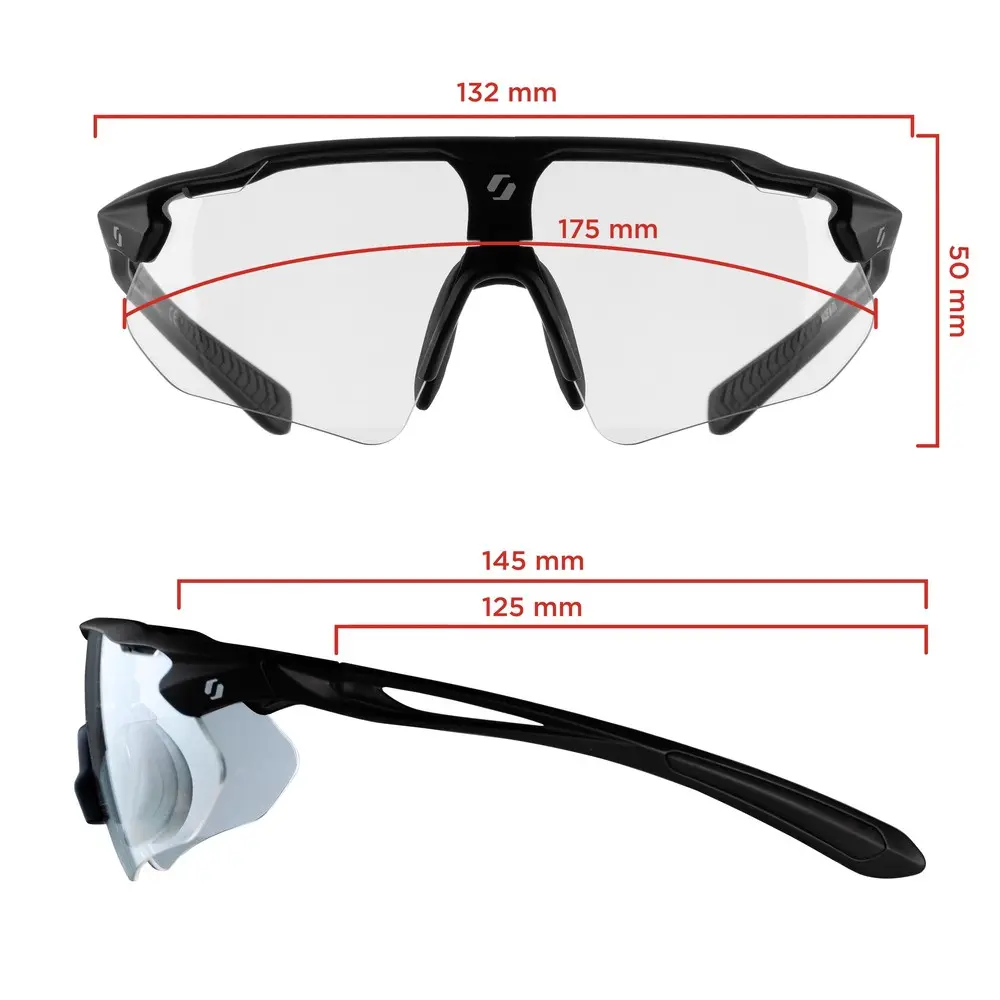 STIGA EYEWEAR PERFORMANCE KIT BLACK M