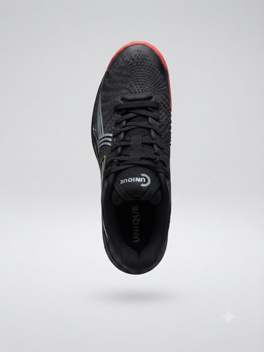 UNIQUE SHOES PRO UN1 RED BLACK SILVER