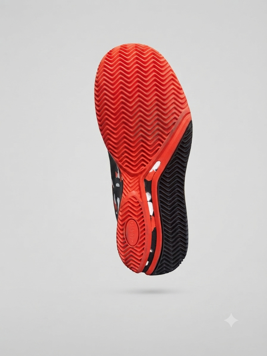 UNIQUE SHOES PRO UN1 RED BLACK SILVER