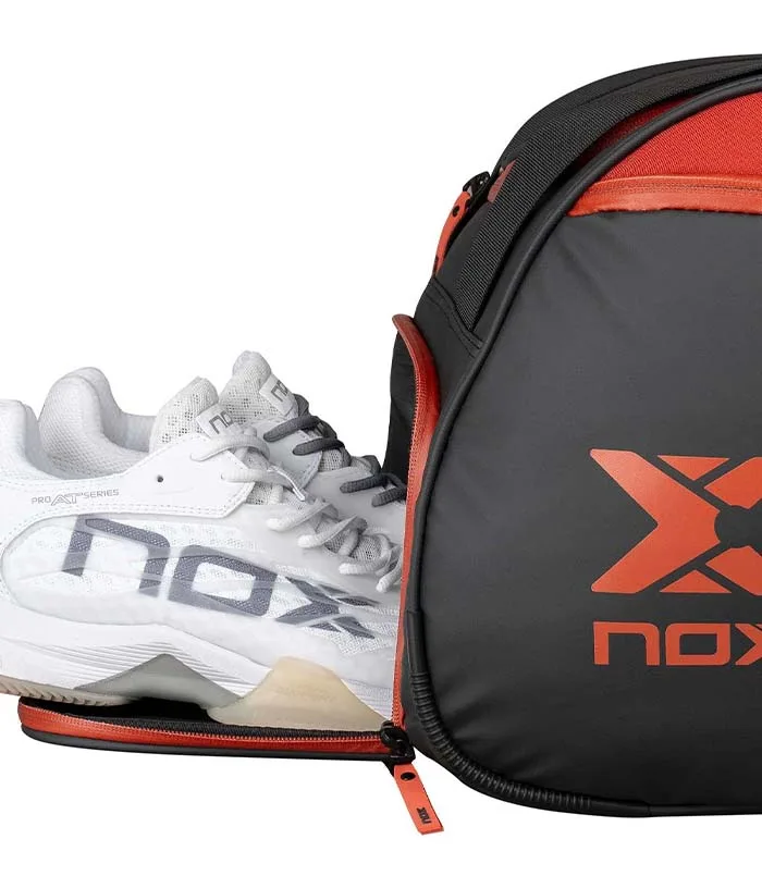 NOX LUXURY OPEN SERIES BLACK/RED PADEL BAG