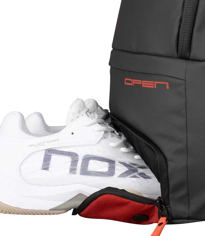 NOX LUXURY OPEN SERIES BLACK/RED BACKPACK