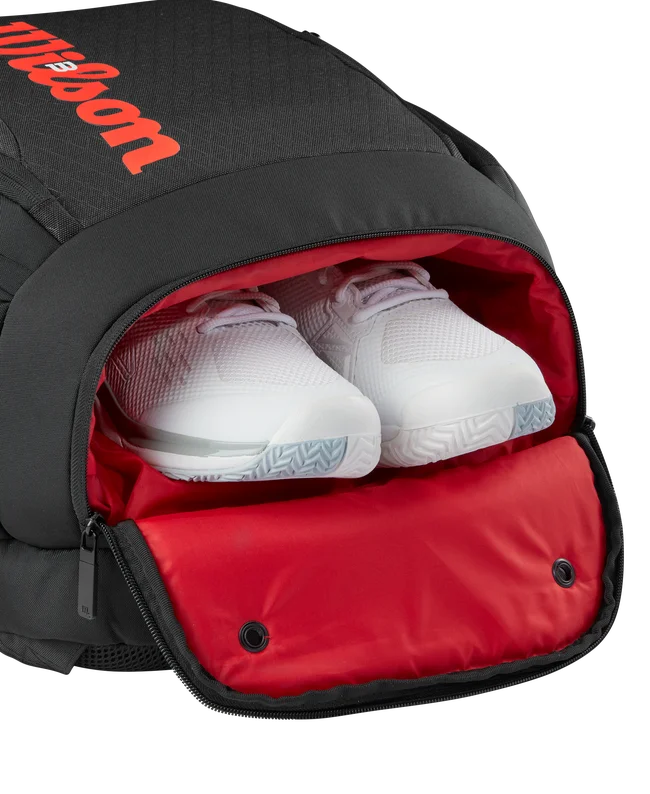WILSON COURAGE COLLECTION BACKPACVK BLACK WH RED